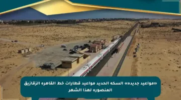 «مواعيد جديدة» السكة الحديد مواعيد قطارات خط القاهرة الزقازيق المنصورة لهذا الشهر